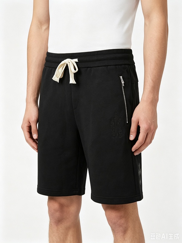 Chrome Hearts Cross Leather Patch Embroidered Shorts Style 2