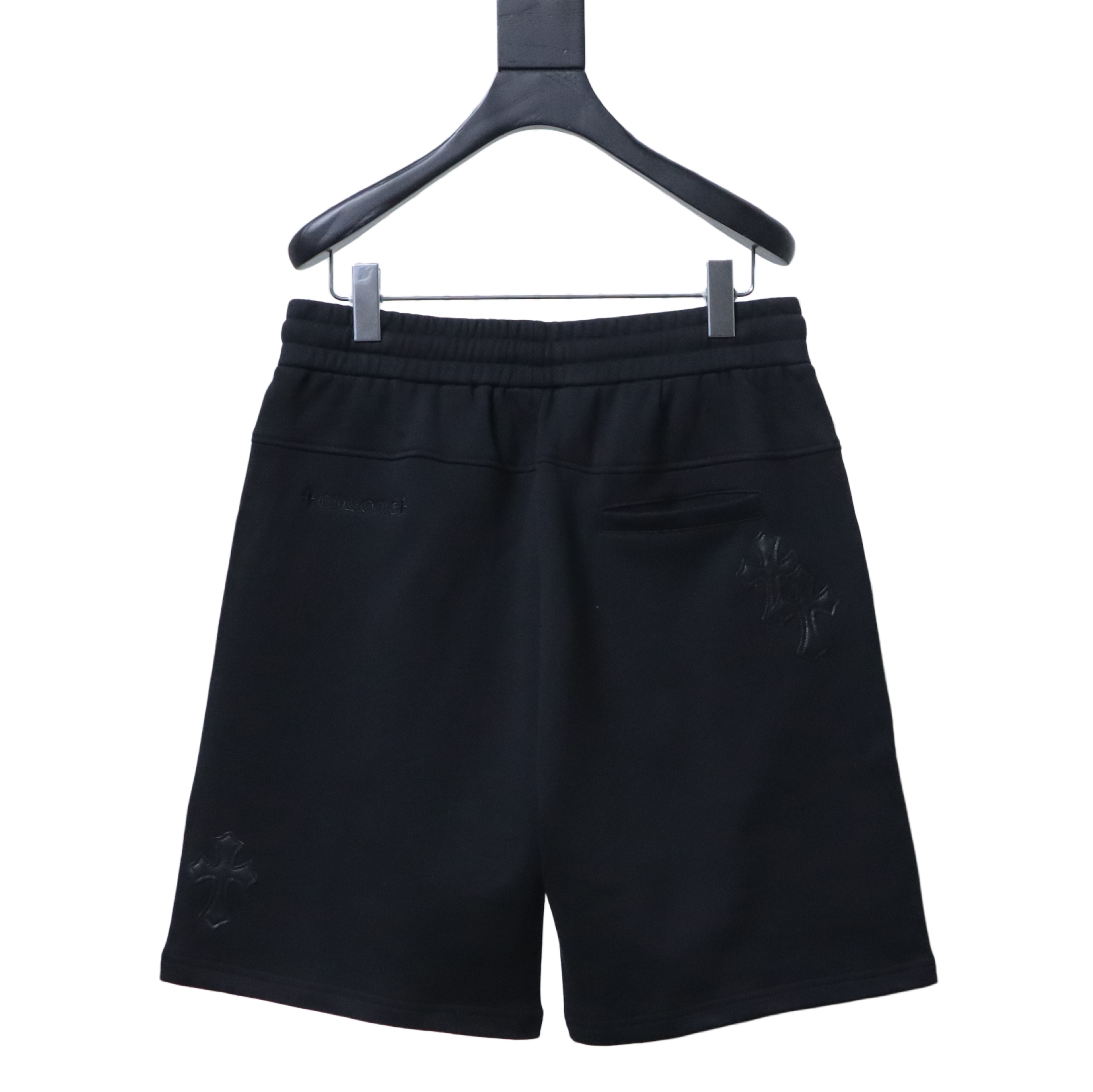 Chrome Hearts Cross Leather Patch Embroidered Shorts Style 2