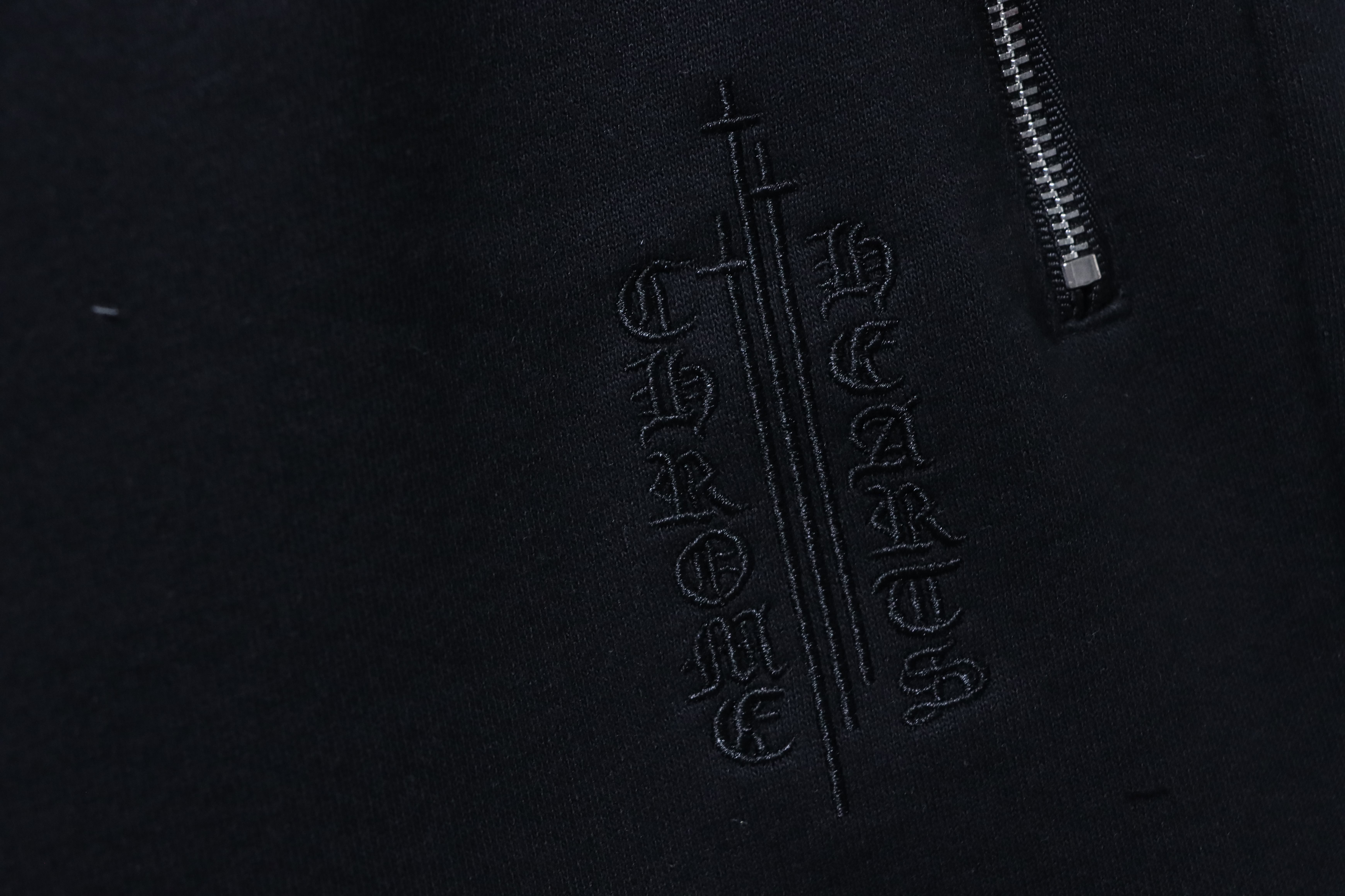 Chrome Hearts Cross Leather Patch Embroidered Shorts Style 2