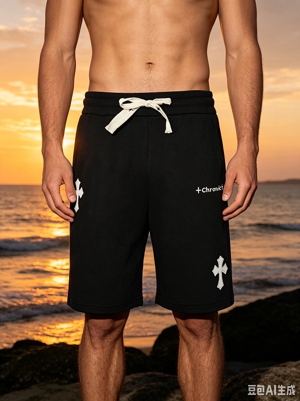Chrome Hearts Cross Leather Patch Shorts Style 1