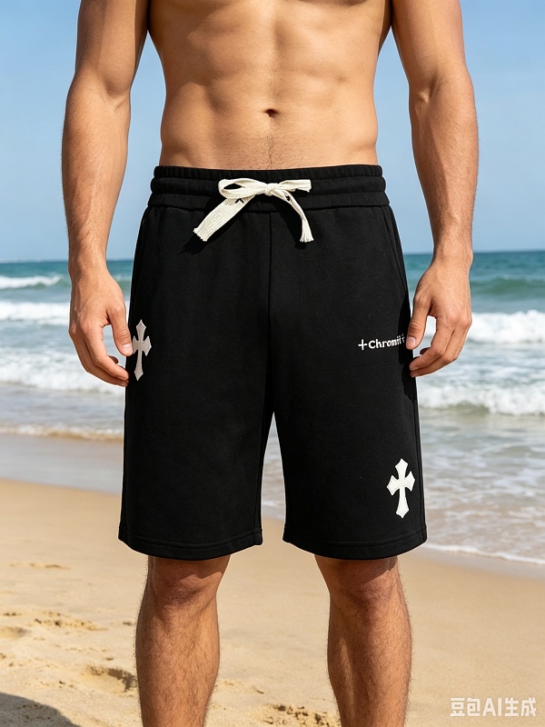 Chrome Hearts Cross Leather Patch Shorts Style 1