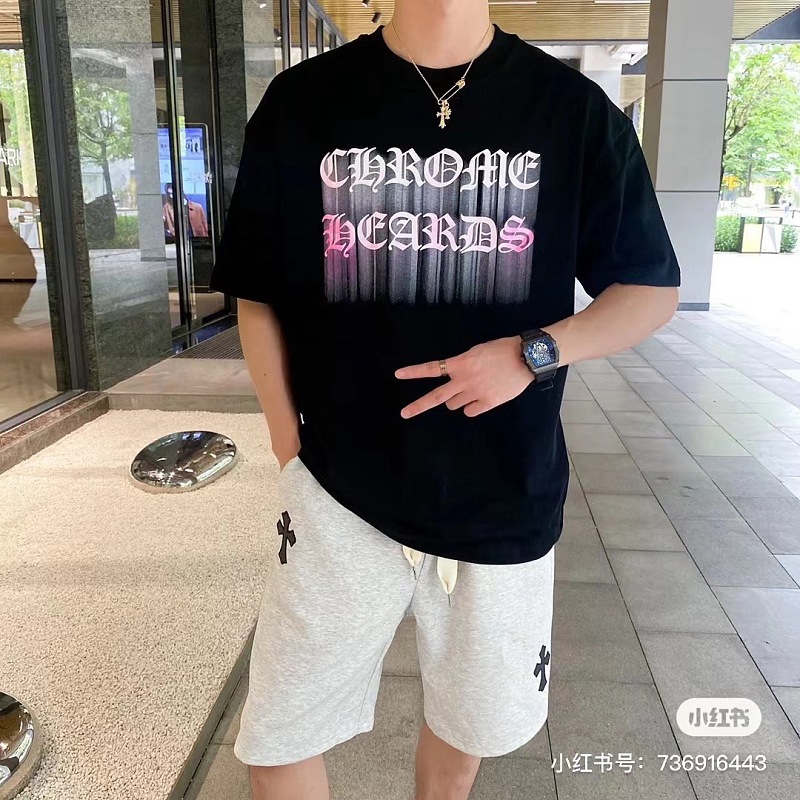Chrome Hearts Cross Leather Patch Shorts Style 2