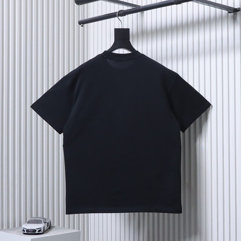 Chrome Hearts Cross Necklace Graphic Gothic Letter Colorblock Short Sleeve T-Shirt Style 2