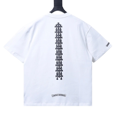 Chrome Hearts Cross Print CH Short Sleeve T-Shirt Style 1 01