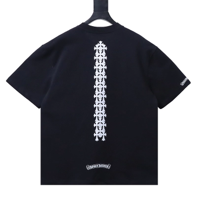 Chrome Hearts Cross Print CH Short Sleeve T-Shirt Style 2 01