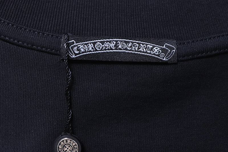 Chrome Hearts Cross Sanskrit Embroidered Short Sleeve T-Shirt Style 1