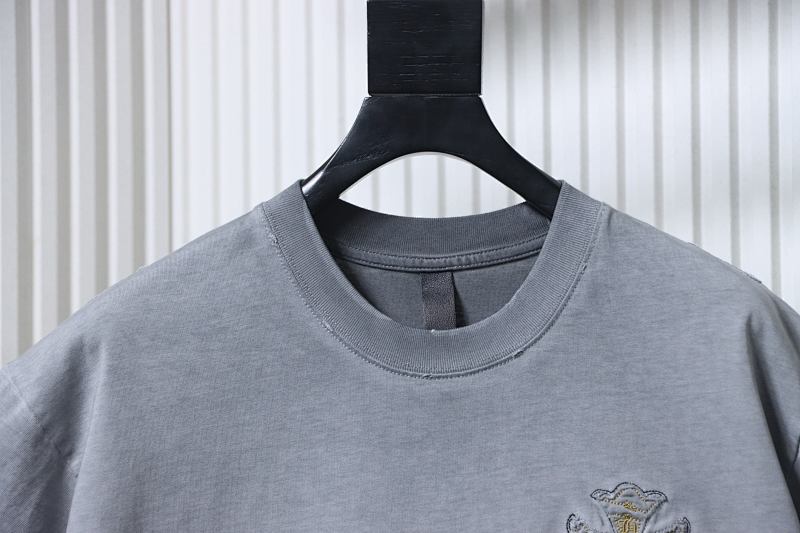 Chrome Hearts Cross Sanskrit Heavy Craft Embroidered Short Sleeve T-Shirt Style 1