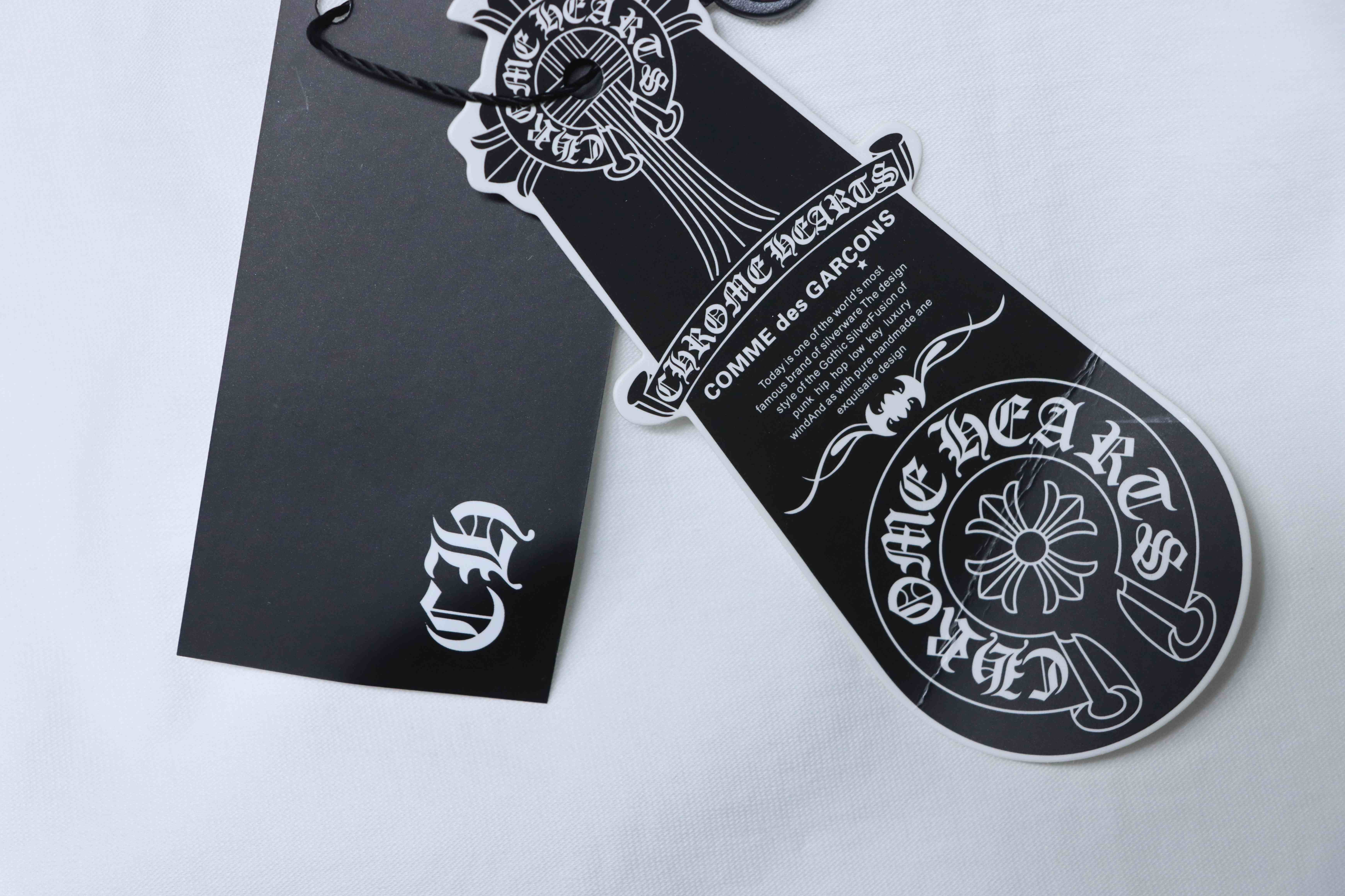 Chrome Hearts Cross Sanskrit Heavy Craft Embroidered Short Sleeve T-Shirt Style 2