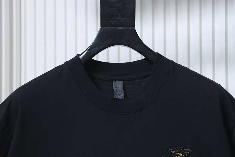 Chrome Hearts Cross Sanskrit Heavy Craft Embroidered Short Sleeve T-Shirt Style 3