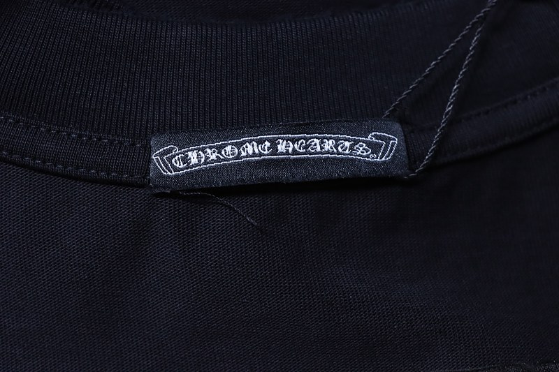 Chrome Hearts Cross Sanskrit Terry Applique Short Sleeve T-Shirt Style 1