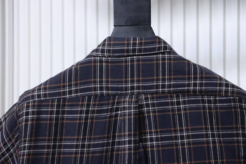 Chrome Hearts Dagger Plaid Zip Short Sleeve Shirt