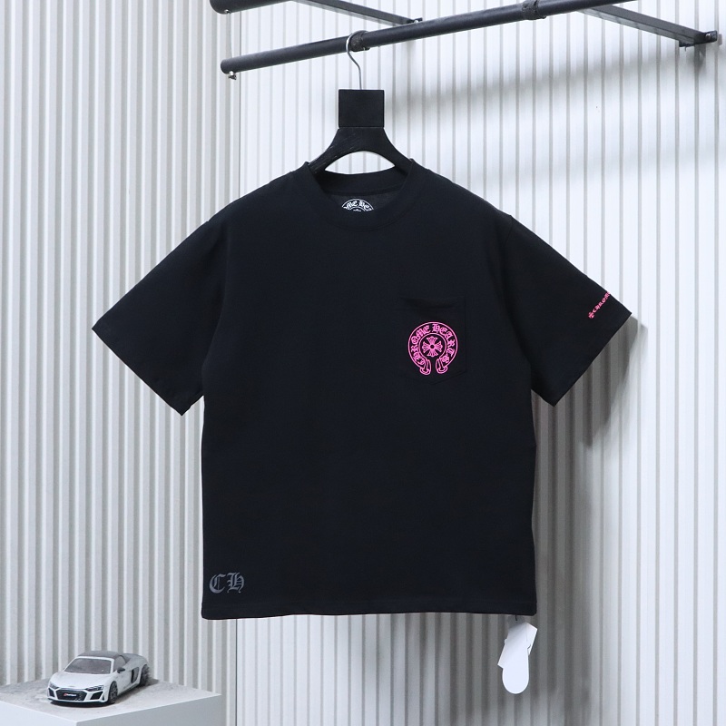 Chrome Hearts Embroidered Short Sleeve T-Shirt Style 1