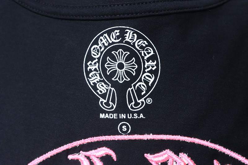 Chrome Hearts Embroidered Short Sleeve T-Shirt Style 1
