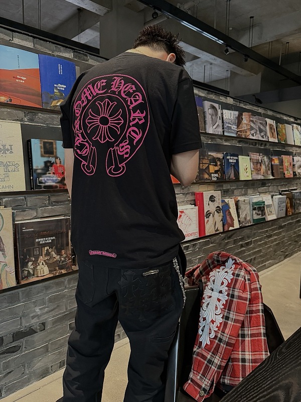 Chrome Hearts Embroidered Short Sleeve T-Shirt Style 1