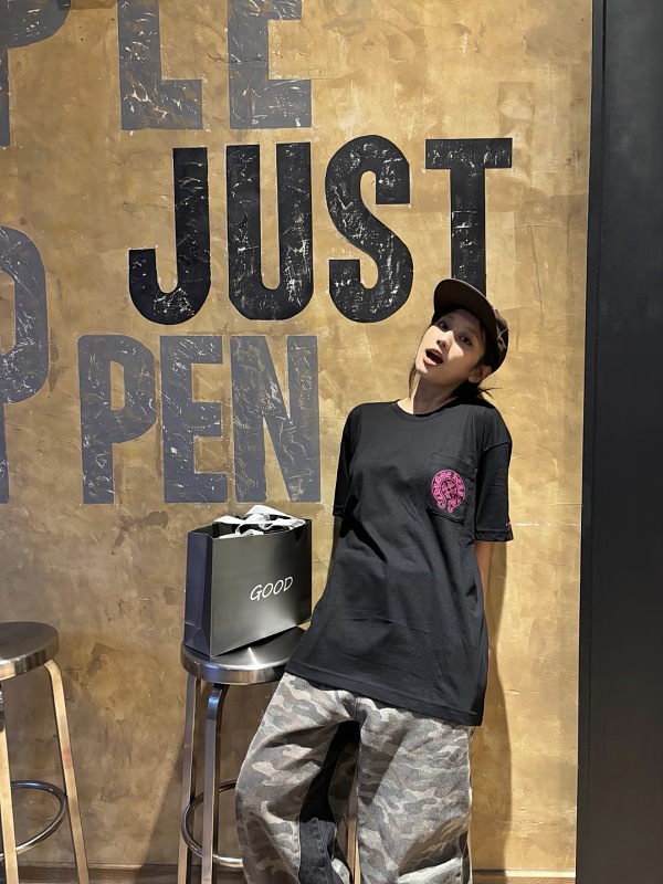 Chrome Hearts Embroidered Short Sleeve T-Shirt Style 1