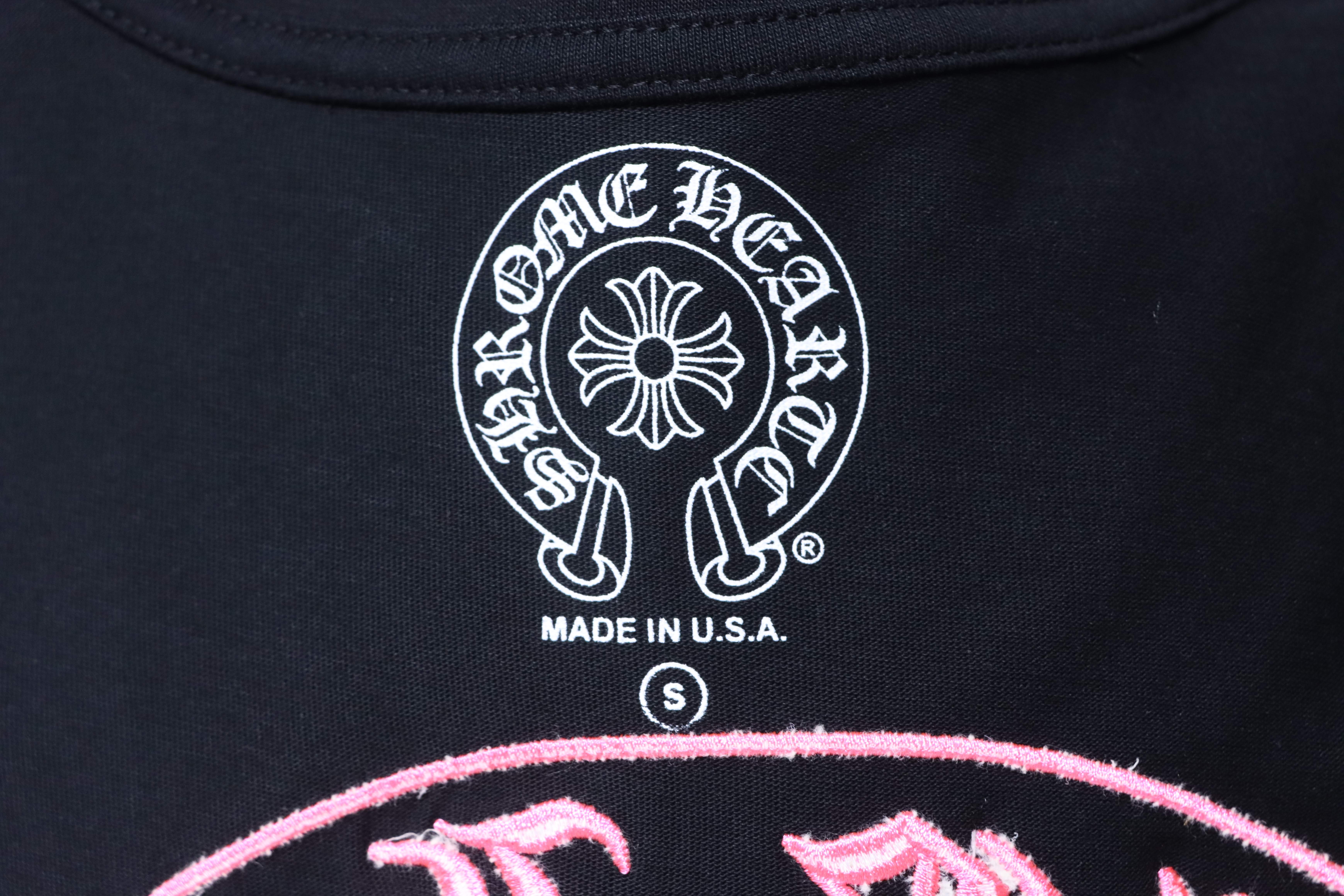Chrome Hearts Embroidered Short Sleeve T-Shirt Style 1