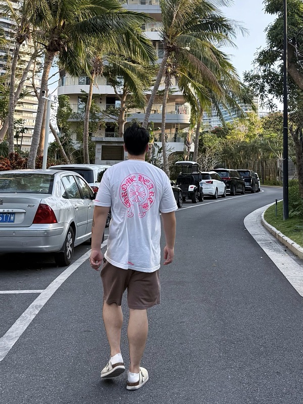 Chrome Hearts Embroidered Short Sleeve T-Shirt Style 2