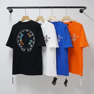 Chrome Hearts Four Color Graphic 2227 Short Sleeve T-Shirt 01