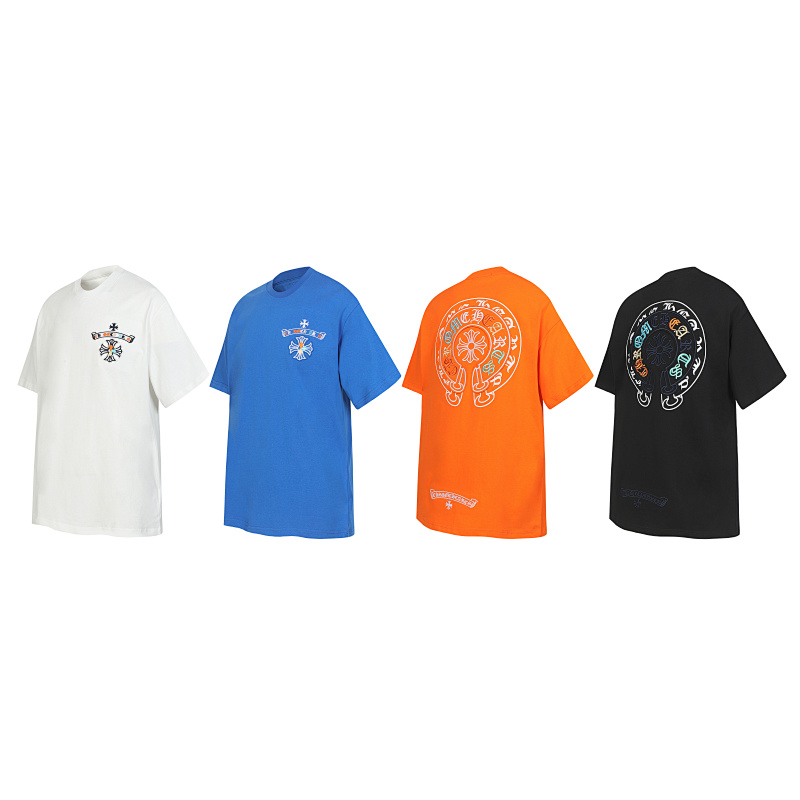 Chrome Hearts Four Color Graphic 2227 Short Sleeve T-Shirt