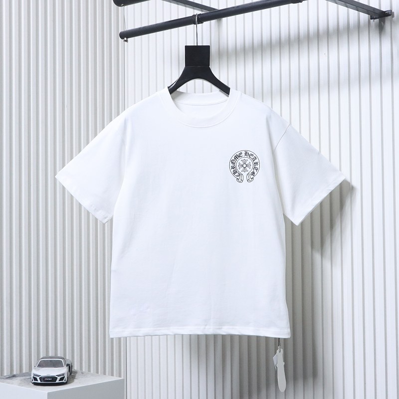Chrome Hearts Front Back Horseshoe Horseshoe Short Sleeve T-Shirt Style 1