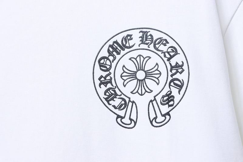 Chrome Hearts Front Back Horseshoe Horseshoe Short Sleeve T-Shirt Style 1