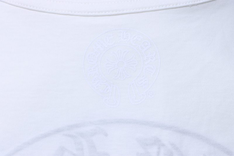 Chrome Hearts Front Back Horseshoe Horseshoe Short Sleeve T-Shirt Style 1