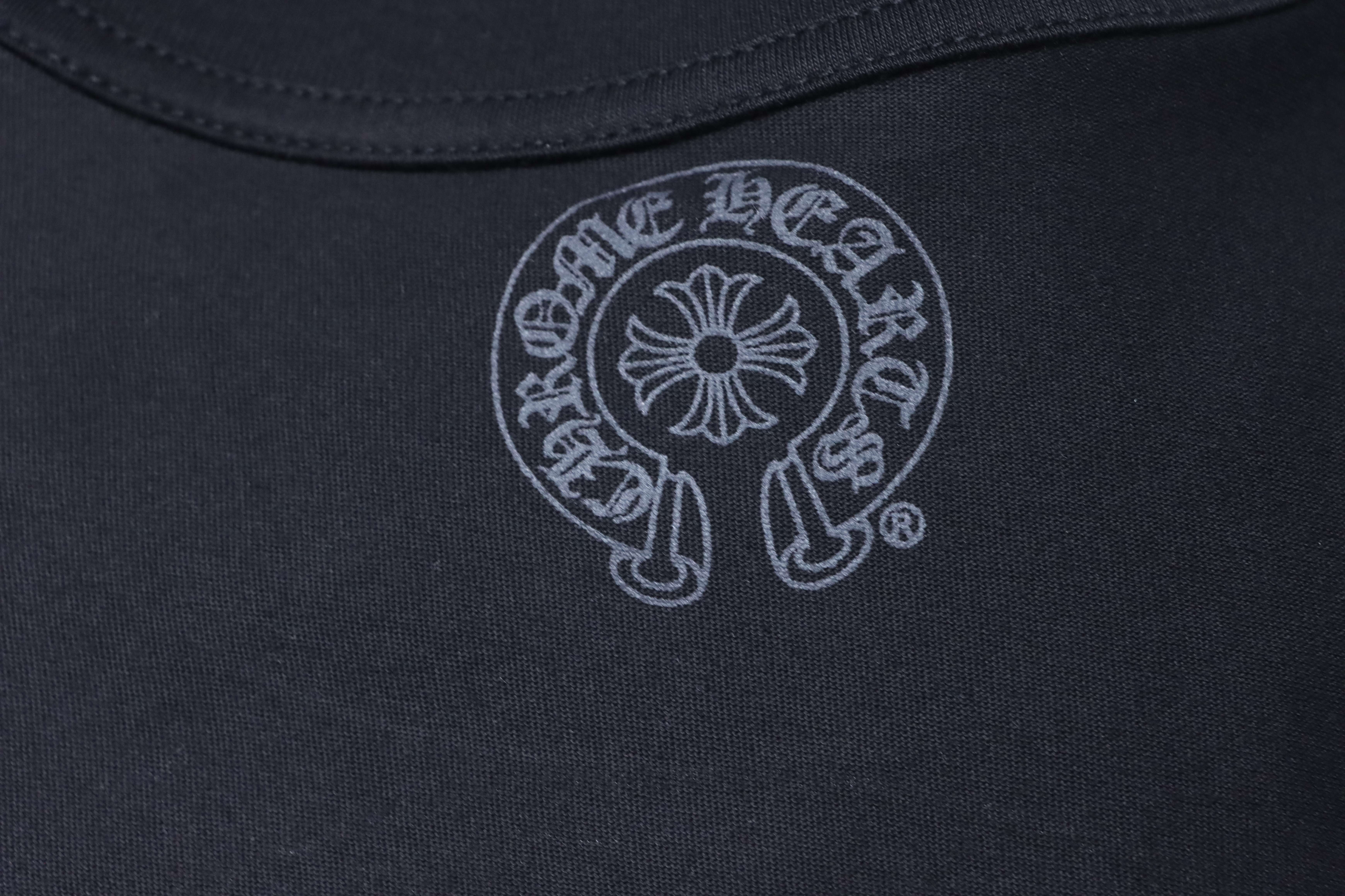 Chrome Hearts Front Back Horseshoe Horseshoe Short Sleeve T-Shirt Style 2