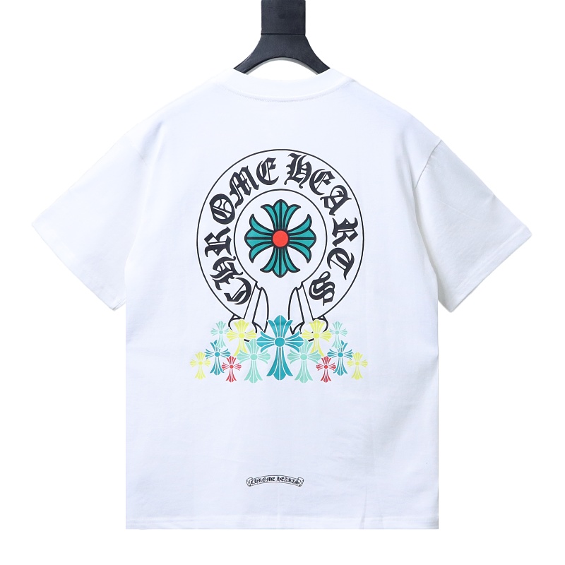 Chrome Hearts Green Cross Cross Short Sleeve T-Shirt Style 1