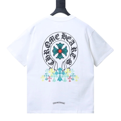 Chrome Hearts Green Cross Cross Short Sleeve T-Shirt Style 1 01