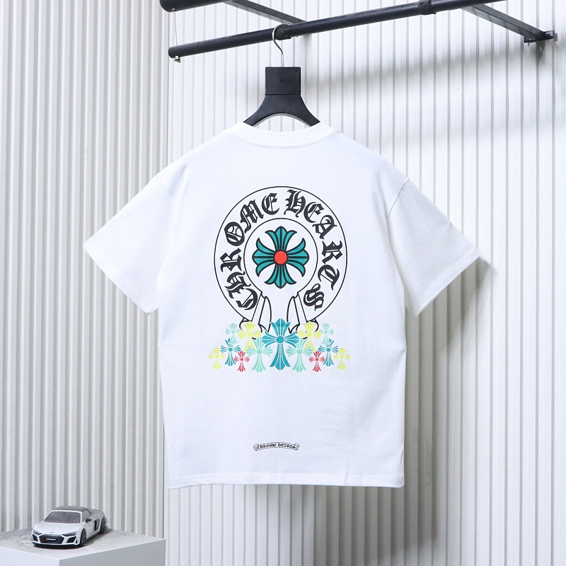 Chrome Hearts Green Cross Cross Short Sleeve T-Shirt Style 1