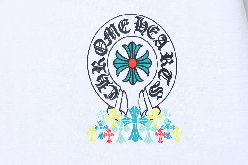 Chrome Hearts Green Cross Cross Short Sleeve T-Shirt Style 1