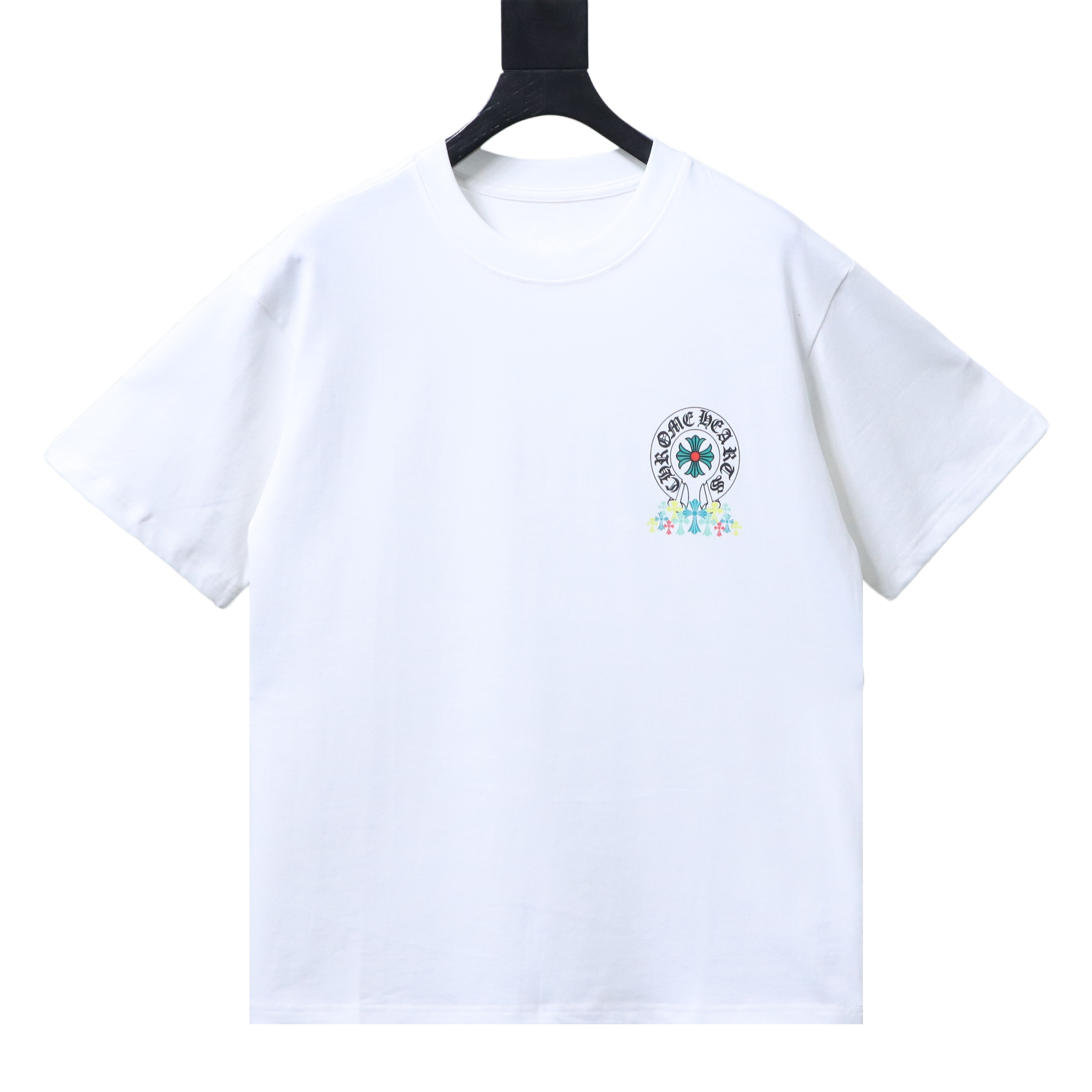 Chrome Hearts Green Cross Cross Short Sleeve T-Shirt Style 1
