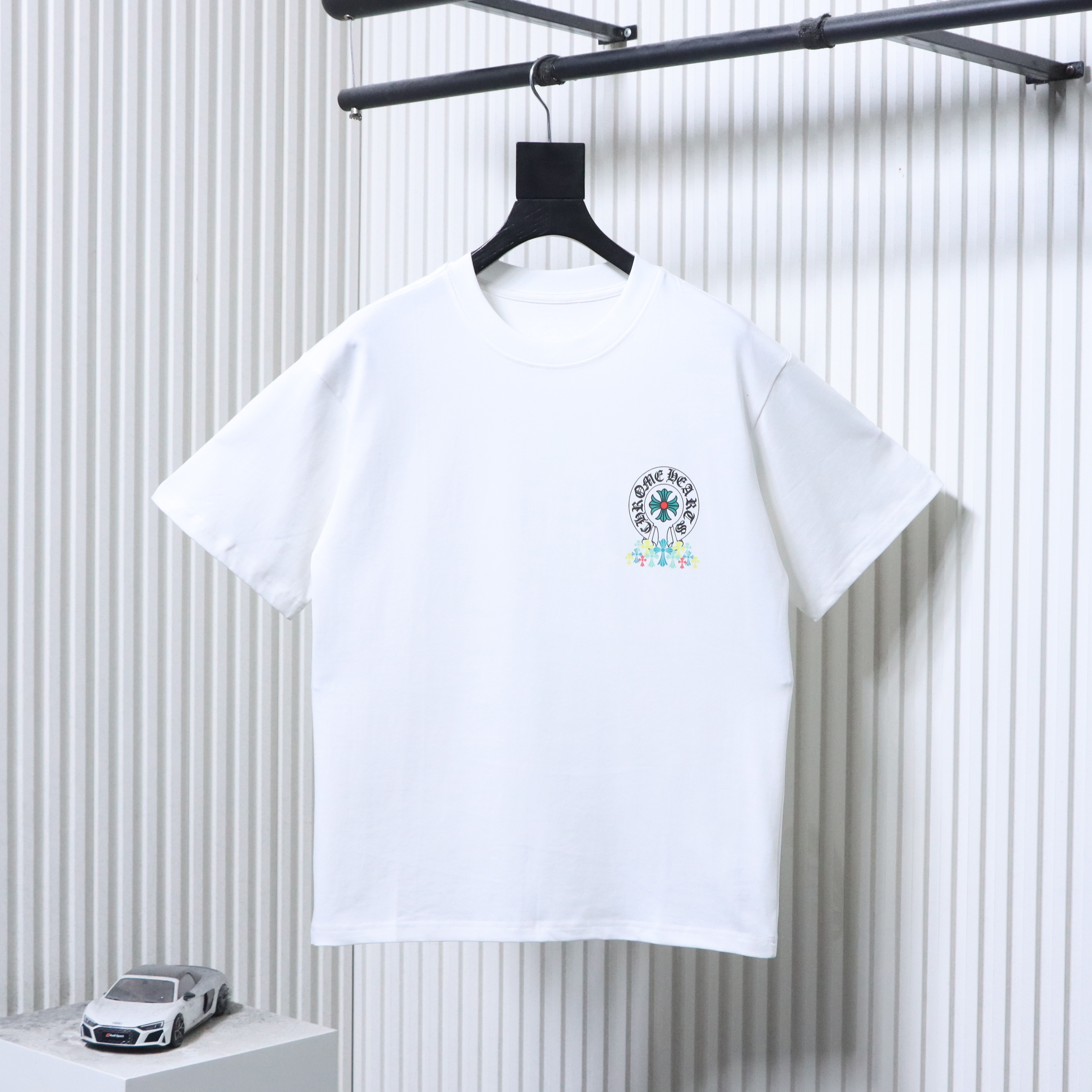 Chrome Hearts Green Cross Cross Short Sleeve T-Shirt Style 1