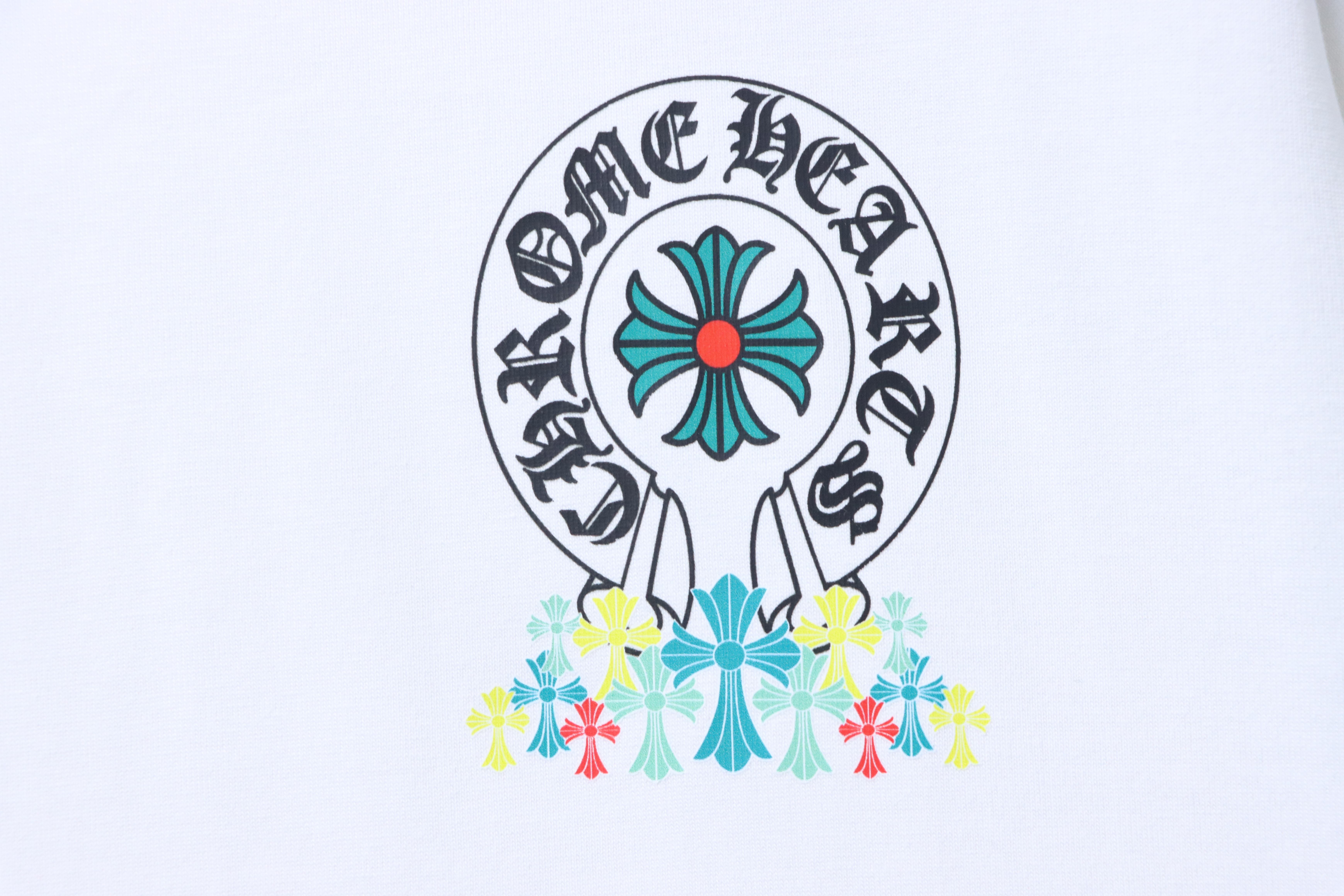 Chrome Hearts Green Cross Cross Short Sleeve T-Shirt Style 1