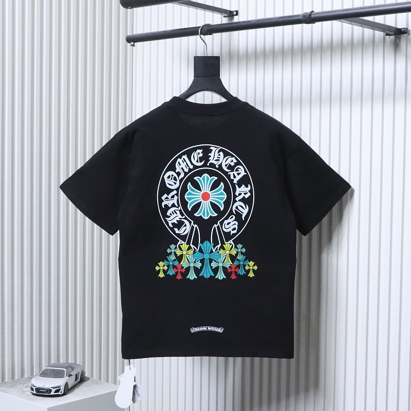 Chrome Hearts Green Cross Cross Short Sleeve T-Shirt Style 2