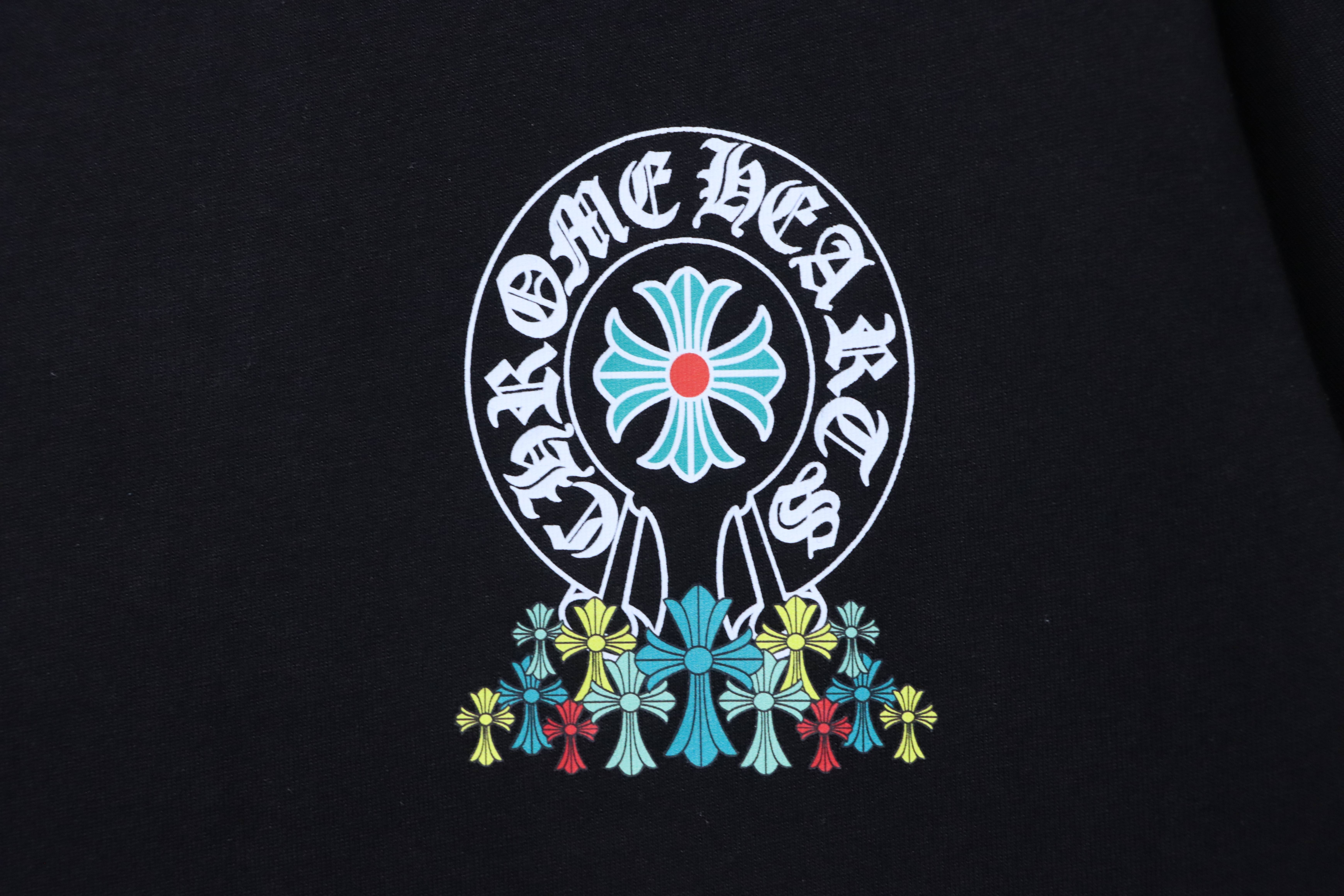 Chrome Hearts Green Cross Cross Short Sleeve T-Shirt Style 2