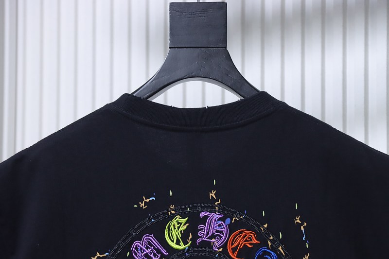Chrome Hearts Horseshoe Applique CH Short Sleeve T-Shirt Style 1