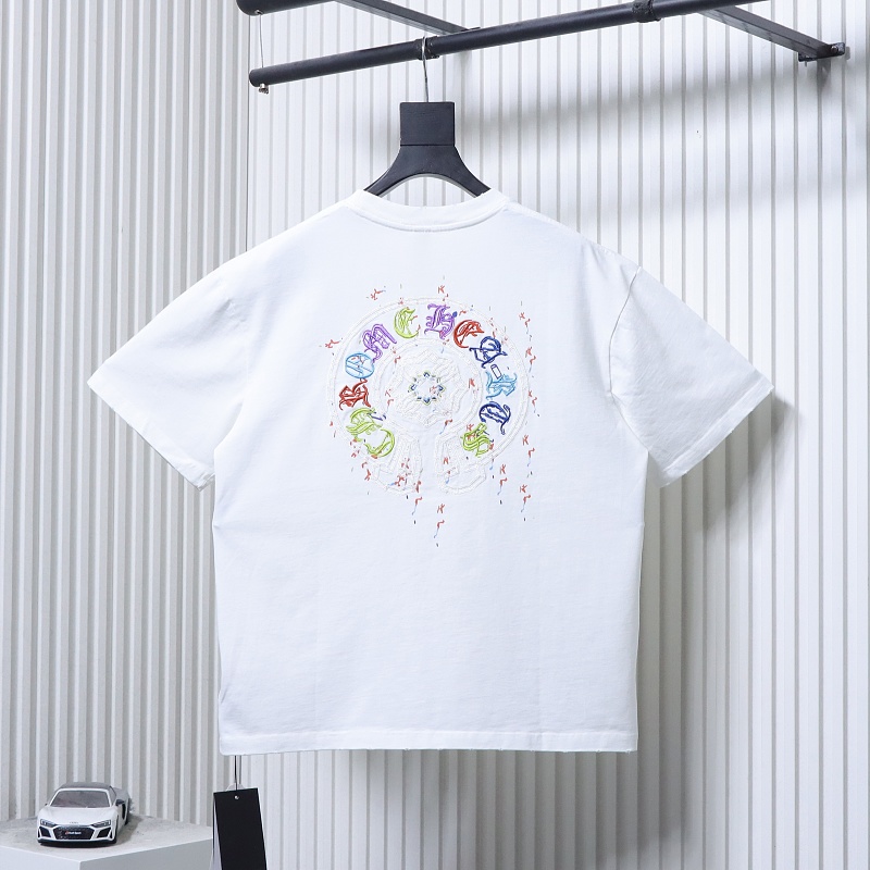 Chrome Hearts Horseshoe Applique CH Short Sleeve T-Shirt Style 2