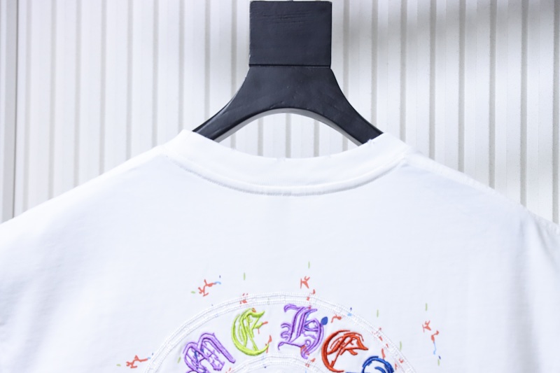 Chrome Hearts Horseshoe Applique CH Short Sleeve T-Shirt Style 2