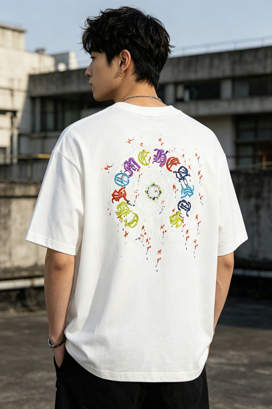 Chrome Hearts Horseshoe Applique CH Short Sleeve T-Shirt Style 2