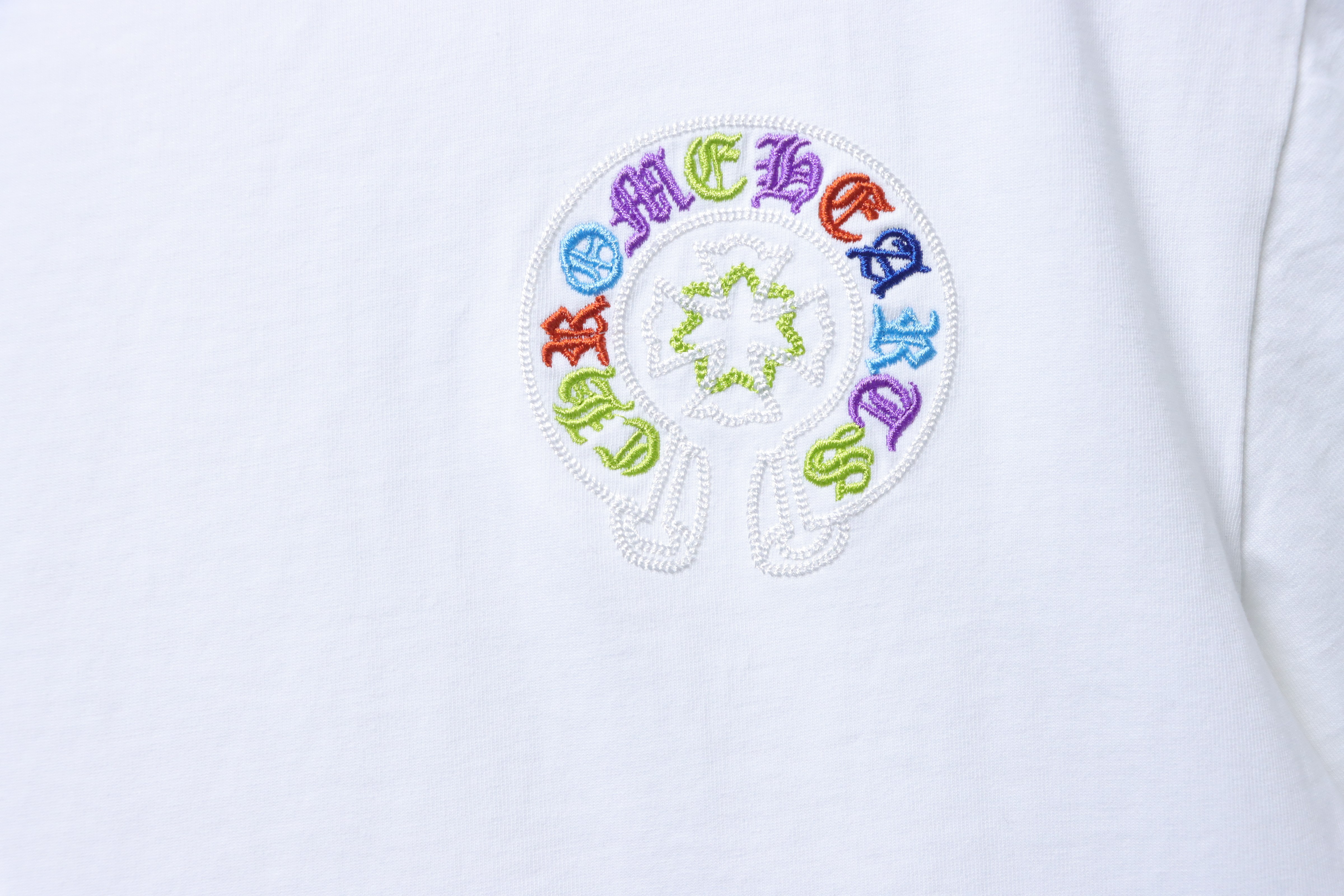 Chrome Hearts Horseshoe Applique CH Short Sleeve T-Shirt Style 2