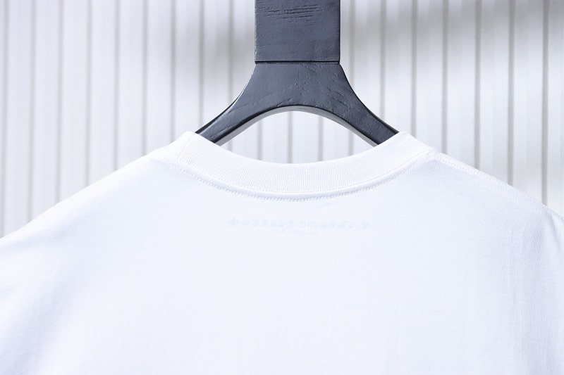Chrome Hearts Horseshoe Cross Print CH Short Sleeve T-Shirt Style 1