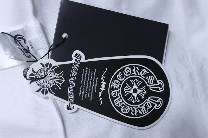 Chrome Hearts Horseshoe Cross Print CH Short Sleeve T-Shirt Style 1