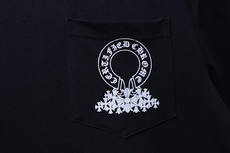 Chrome Hearts Horseshoe Cross Print CH Short Sleeve T-Shirt Style 2