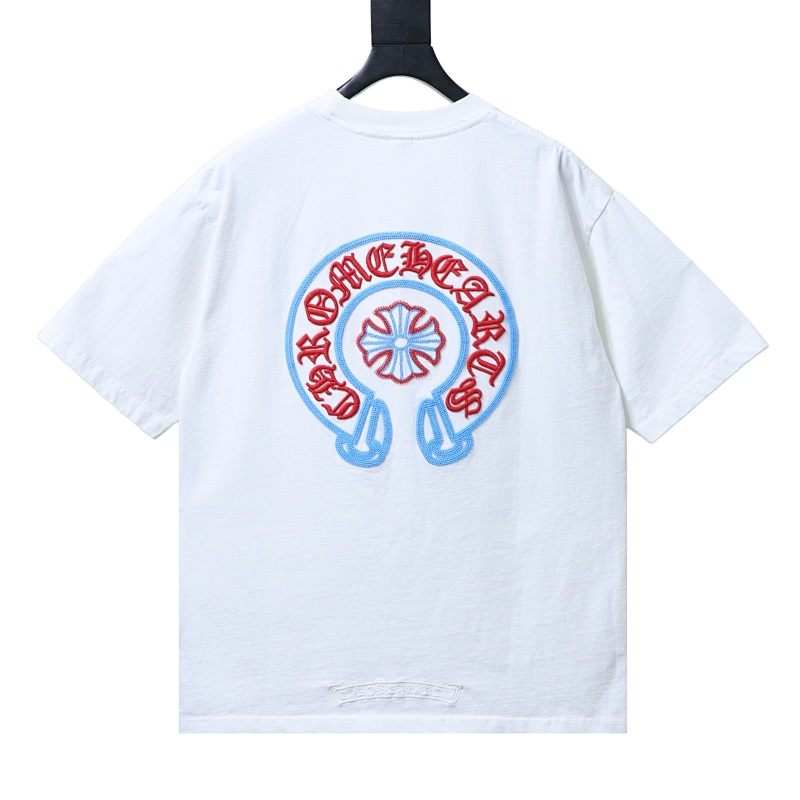 Chrome Hearts Horseshoe Cross Short Sleeve T-Shirt Style 1
