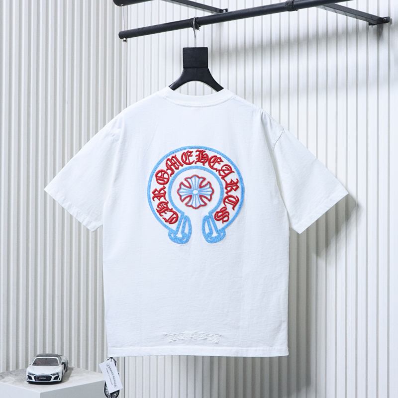 Chrome Hearts Horseshoe Cross Short Sleeve T-Shirt Style 1