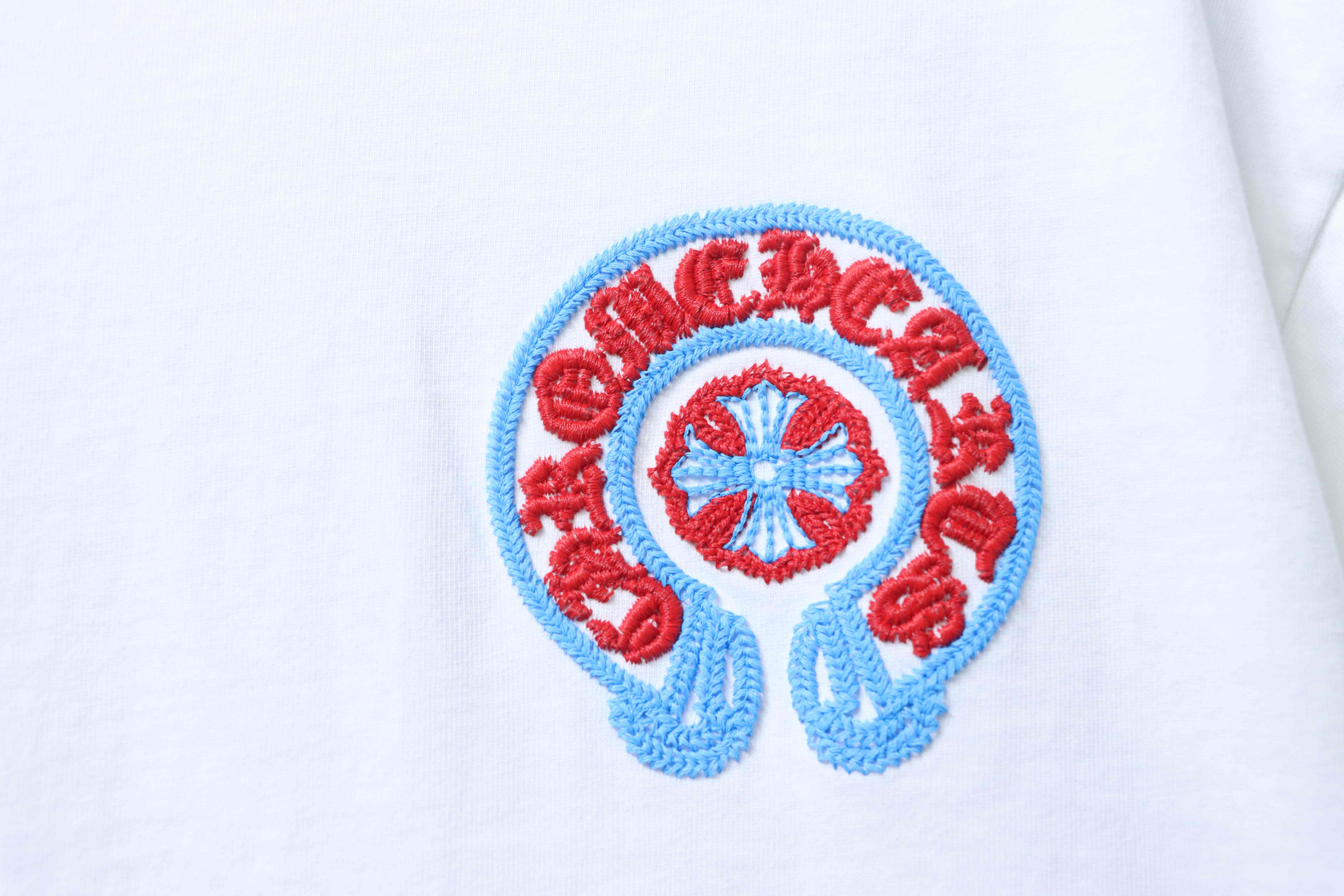 Chrome Hearts Horseshoe Cross Short Sleeve T-Shirt Style 1