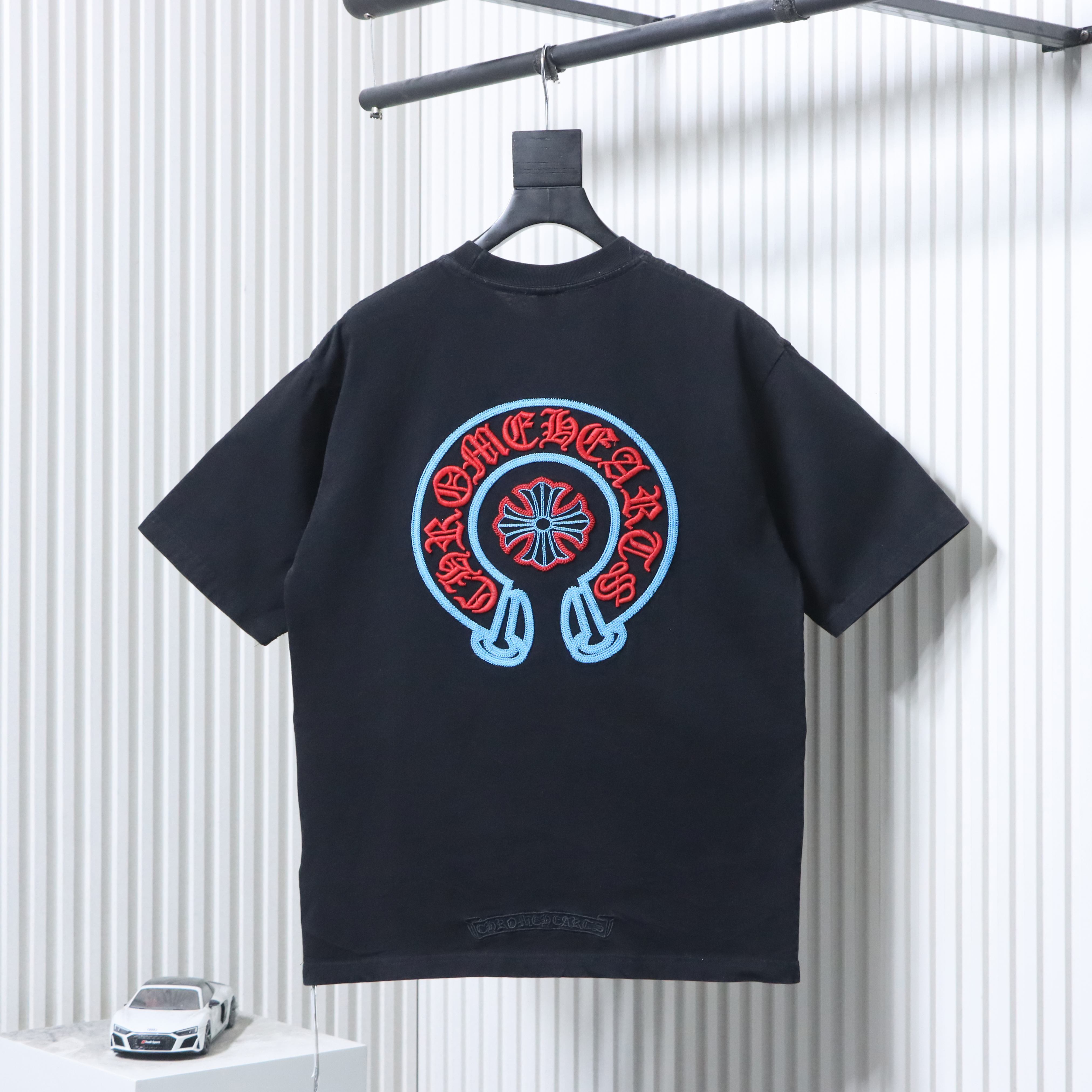 Chrome Hearts Horseshoe Cross Short Sleeve T-Shirt Style 2