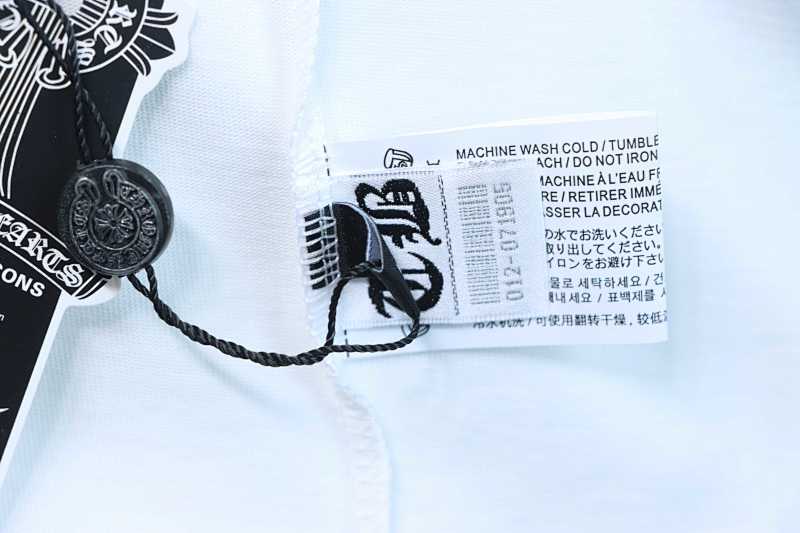 Chrome Hearts Horseshoe Rhinestone Short Sleeve T-Shirt Style 2