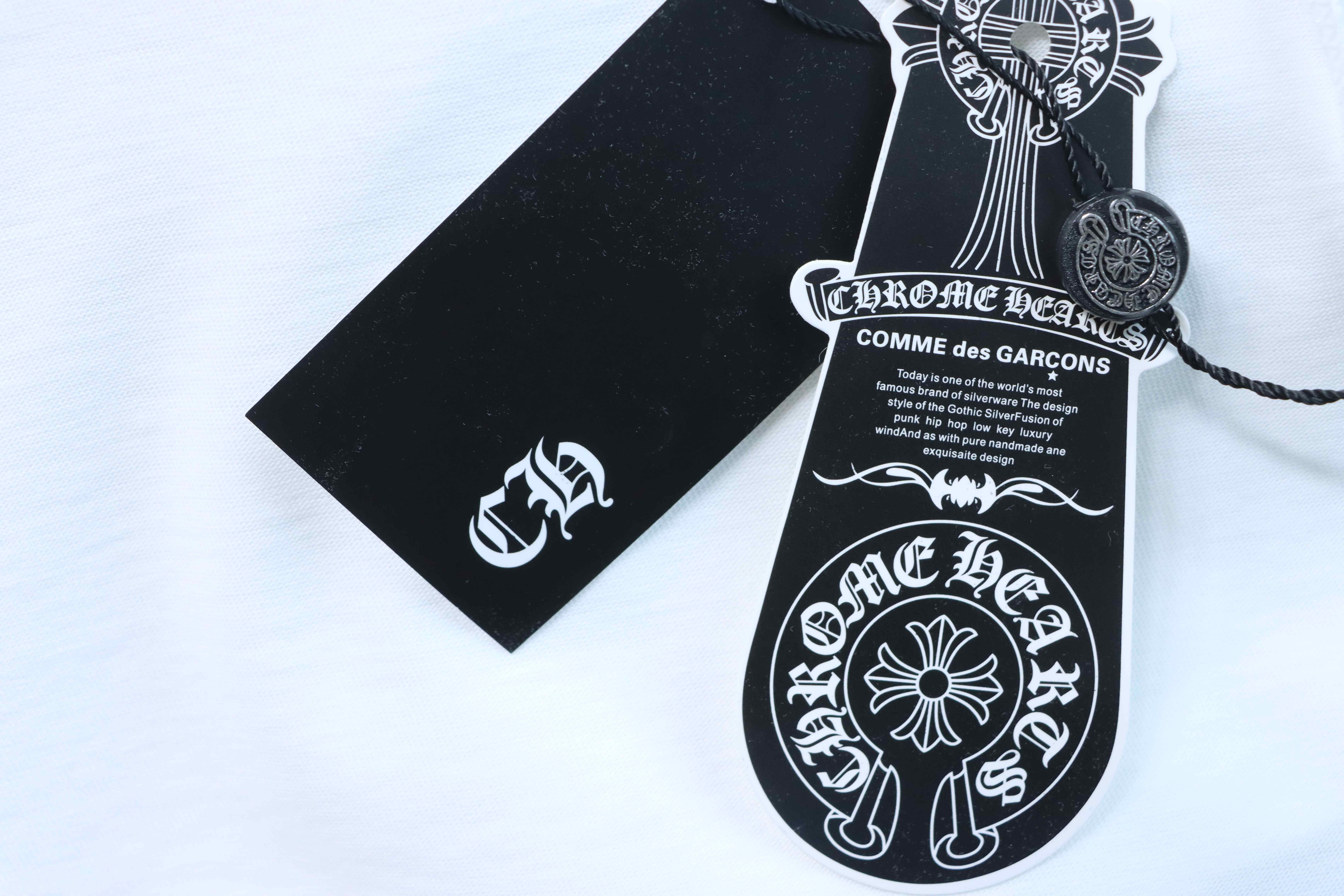 Chrome Hearts Horseshoe Rhinestone Short Sleeve T-Shirt Style 2